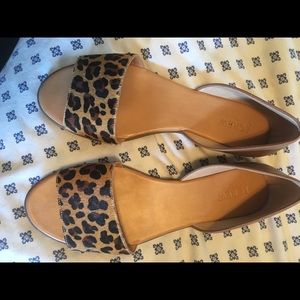 JCrew leopard flats! Worn 1x